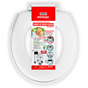 Assento Sanitário Oval para cadeira de banho Fechado Almofadado