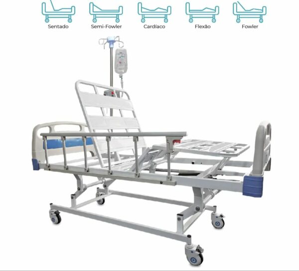 Cama Hospitalar 03 Movimentos Motorizada (Elétrica) - Dellamed
